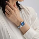 ∣ ∣CITIZEN星辰 千彩之海UNITE withBLUE XC 鈦 光動能電波萬年曆女錶ES9460-61L, , large