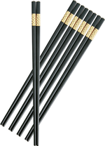 Aigabao gold square alloy chopsticks (5 pairs/set), , large