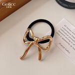 【Gulicc 】古莉可 髮圈 簡約蝴蝶結 氣質甜心髮圈, , large