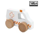 官方直營【Tryco】木質小車-救護車(同款任選購買2個以上出貨), , large