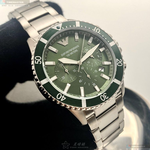 [星晴錶業]ARMANI手錶,44mm,AR00021墨綠色錶面銀錶殼銀色精鋼錶帶款, , large