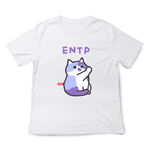 JZ TEE MBTI貓咪 ENTP-辯論家 印花短袖, , large