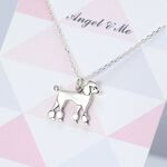 【Angel & Me】貴賓狗 貴賓犬 s925純銀項鍊 生日禮盒 聖誕節禮物, , large