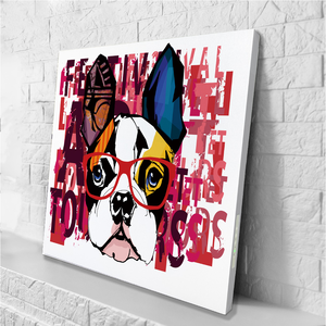 VisualSonic Artwork Speaker- Dog with Glass
