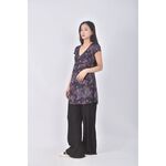 (S) net花紋黑色洋裝二手衣, , large