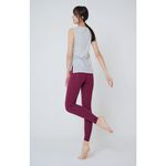 YOGA FLOW Burn Out Tank ( L ) - 圓領長版燒花罩衫 - 銀河灰 Misty Grey, , large