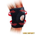 【AREXSPORT】AS-3405 登山護膝 台灣製現貨 運動護膝支撐護膝 竹炭護膝三節型可調節(單支) 銀髮族護膝, , large