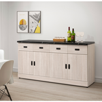 【唯熙傢俱】昂諾鋼刷白5.3尺石面餐櫃, , large