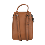 LONGCHAMP Le Pliage Xtra XS 小牛皮拉鍊迷你手提/斜背二用包/白蘭地酒色, , large