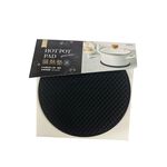 【矽膠隔熱墊｜高溫耐熱220&deg;C｜止滑防燙｜圓形隔熱墊】隔熱墊 餐墊 餐桌墊 矽膠隔熱墊 矽膠鍋墊, , large