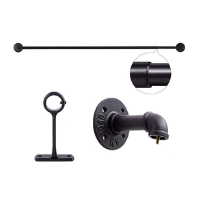 Nordic retro industrial style retractable curtain rod,  Nordic retro industrial style retractable curtain rod