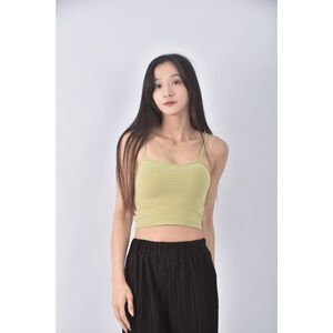 (S) vestiaire de miss p質感棉質素面綠色上衣二手衣