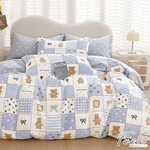 【FOCA】Los Angeles Time | 100% combed cotton bed sheet and pillowcase set - single, , large