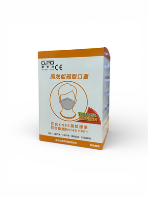 WIN五金 歐堡牌 不單個零售 <活性碳-附氣閥> 工業用 非醫療 碗型口罩 摺疊口罩 防塵口罩 工業口罩 通過KN95檢測