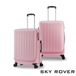 【PANTHEON PLAZA】展示品限量出清 SKY ROVER CRYSTAL 19 24 27吋 璀璨晶鑽 前開式可擴充拉鍊硬殼行李箱 SRI-1808SF 七色可選, , large