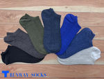 【RUNWAY】《RUNWAY SOCKS》Japanese/Korean Style Candy Socks – 22 Colors, Double Cylinder No-Show Socks – Dark Gray Limited Quantity – While Supplies Last, , large