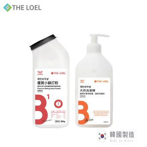 〔得來亞〕超值優惠-廚房清潔2件組合【THE LOEL 優質小蘇打粉 500g+THE LOEL 天然洗潔精 400ml 】