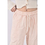 (XL) 高腰質感素面橘色長褲二手衣, , large