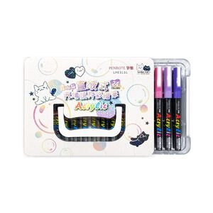PENROTE筆樂 露咖貓24色直液式丙烯顏料彩繪筆(LPE3131)