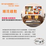 【御畫房】藍海情緣 手繪抽象油畫-40*50cm無框掛畫4050-022, , large