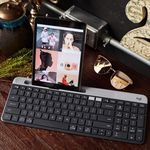 【 Logitech 羅技 】K580 玫瑰粉 超薄 跨平台 無線 藍牙 鍵盤, , large