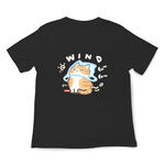 JZ TEE Orange Cat and the Wind Graphic Tee, , large