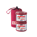 【寶馬牌】保溫飯盒 500mlx2（紅色）｜SHW-GL-500X2-R, , large