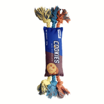 【寵愛生活本舖】餅乾/洋芋片造型棉繩發聲玩具 寵物玩具 狗狗玩具 啃咬玩具, , large