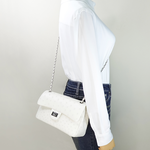 【M2nd】 Ostrich Class Flap Bag with Chain, , large