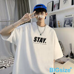 大尺碼-美式 印花棉T-黑/白/卡其-0201081, , large