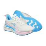 DIADORA迪亞多那 輕羽慢跑鞋 女運動鞋 女鞋 時尚 漸層 飛織 透氣 吸震 減壓 輕量 氣墊乳膠鞋墊 粉桔 粉藍, , large