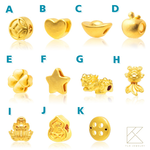 【TLH】黃金墜編織手鍊 純金999 多選 一定賺 約重0.03錢&plusmn;0.01, , large