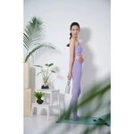 YOGA FLOW Ashly Bra - 交織細帶短版上衣 - 堇紫 Violet, , large