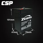 【ZEBRA】NP4.5-6 (6V4.5Ah)斑馬電池/兒童電動車/緊急照明燈/電子秤/手電筒 鉛酸電池(台灣製), , large