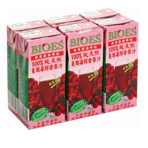 囍瑞100%純天然覆盆莓綜合果汁-200ml*6-200ml*6