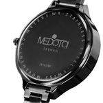 [MEDOTA] ELEGANT GLITTER Shell Surface Pearl And Rose Ladies Watch-Black / EG-11403, , large