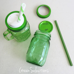 [Ball®原廠配件]寬口專用多功能蓋子吸管組贈防塵塞(白) Wide Mouth Sip & Straw Lid 環保吸管 塑膠吸管 Drinking Jar, , large