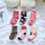 [Kaimei Cotton Industry] 10 pairs of random excellent pure cotton non-slip children's socks sweet pink style flower children's socks cartoon children's socks cute socks boys and girls socks bunny small flower, , large