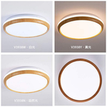 [Honey Comb]北歐風LED40W臥室吸頂燈 淺木紋 自然光(V3938N), , large