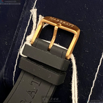 [星晴錶業]MASERATI手錶,42mm,R8851108002黑色錶面玫瑰金錶殼深黑色矽膠錶帶款, , large