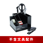 【O-Life】 Rotating Tape Stand Storage Box - Black and Gray, , large