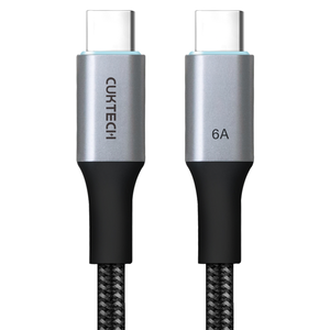 〔佳美能〕CUKTECH 酷態科 TYPE-C 240W 6A 磁吸 1.5M 編織 充電 數據線 (CMC615)