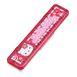 【百科良品】日本製 三麗鷗 凱蒂貓 美樂蒂 酷洛米 閃耀鑽石 環保筷子+湯匙組 18CM(日本境內版), , large