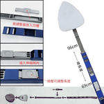 金德恩 GS MALL 台灣製造 可伸縮角落刷 玻璃刷 角落刷 清潔刷 角落清潔刷 角落清理 可伸縮清潔刷, , large
