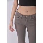 (L) zadig voltaire棉質緊身棕色長褲二手衣, , large