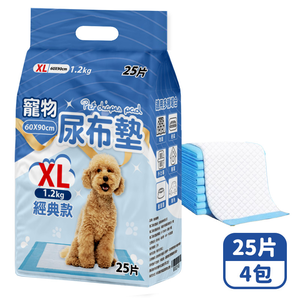 【咪咪購物】咕沛日常 寵物尿布墊 XL經典X25片X4包