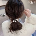 【Gulicc】古莉可 髮圈 小香風 珍珠髮圈手鍊 兩用髮飾, , large