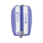 Lesportsac Rectangular Cosmetic 立體長形收納化妝包/ 品牌LOGO 紫羅蘭色, , large
