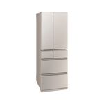 MITSUBISHI 543L 6-Door Glass Inverter Refrigerator MR-WZ54K (White/Beige), , large