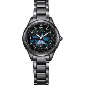 CITIZEN 星辰 100週年限量宇宙幻彩 xC 鈦金屬光動能電波女錶 EE1008-56E